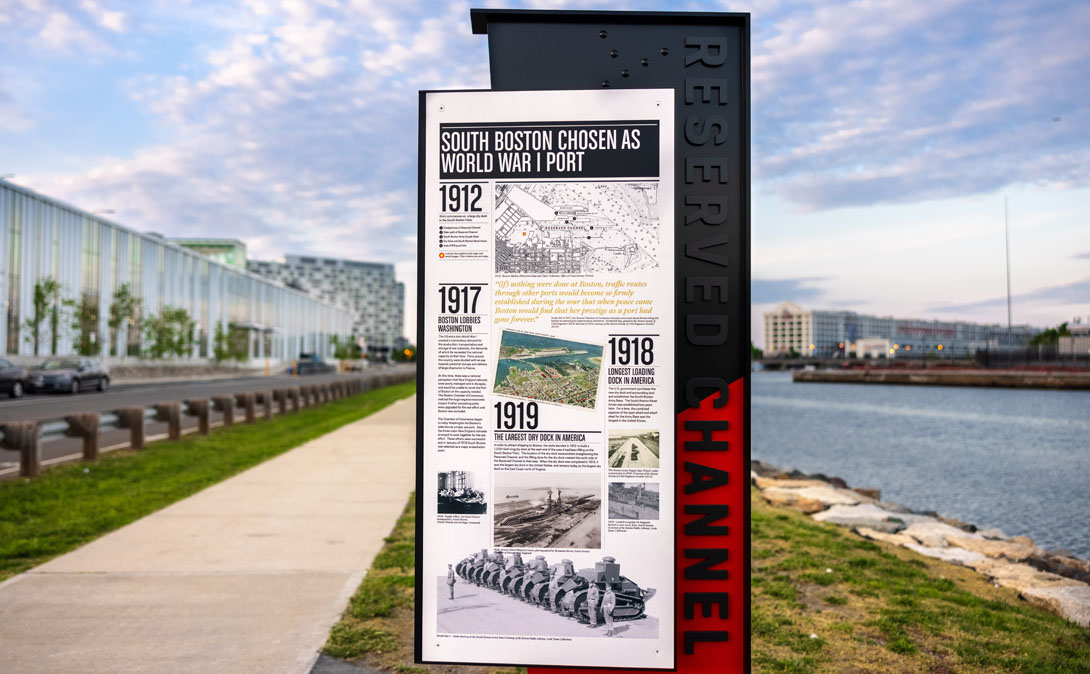 Historic Wayfinding Signage along Pappas Way